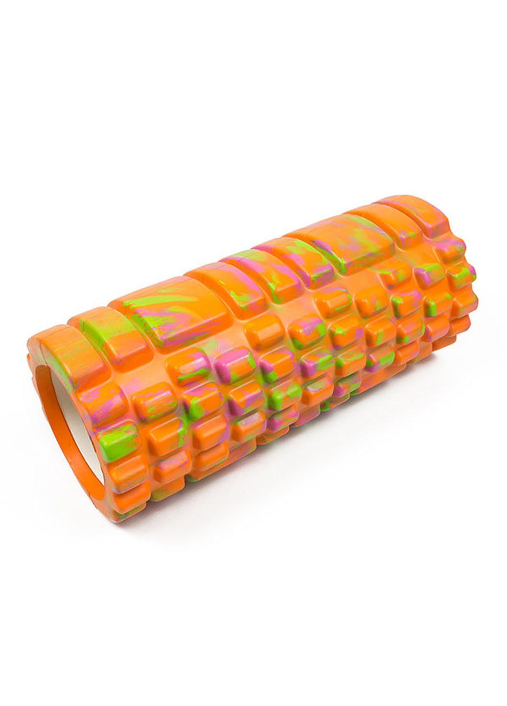 Массажный ролик Grid Roller v1.1 Multi 33 см оранжевый для фитнеса и йоги (роллер, валик, цилиндр) EasyFit (237657502)