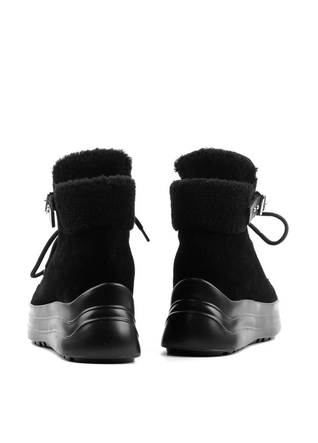 Зимние ботинки Le'BERDES с пряжкой, со шнуровкой из натуральной замши