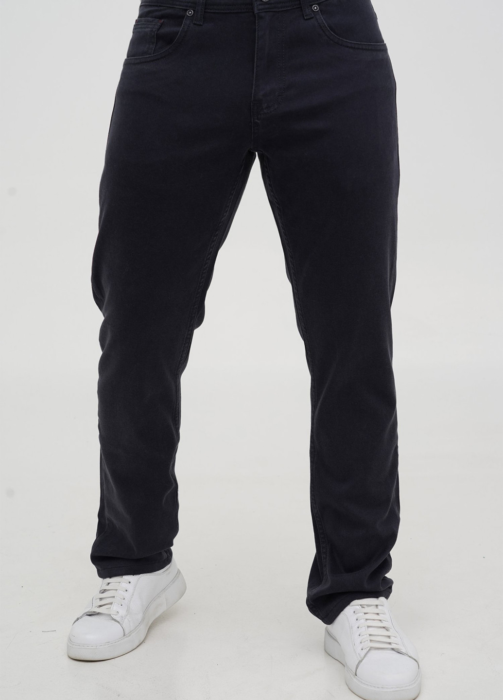 Темно-синие демисезонные прямые джинсы Trend Collection