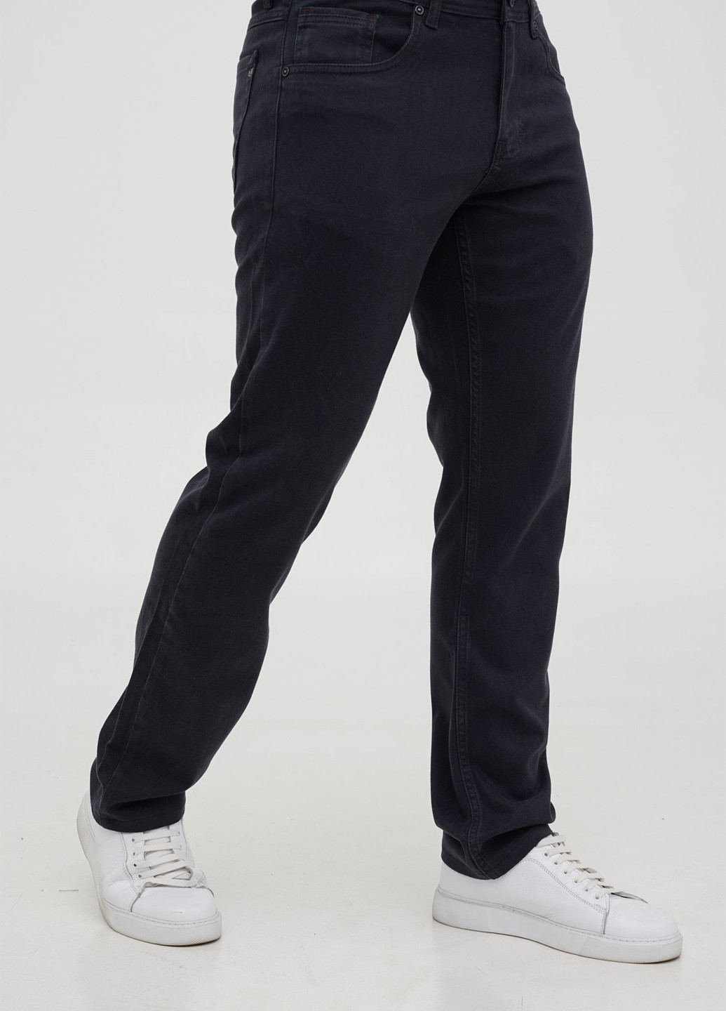 Темно-синие демисезонные прямые джинсы Trend Collection