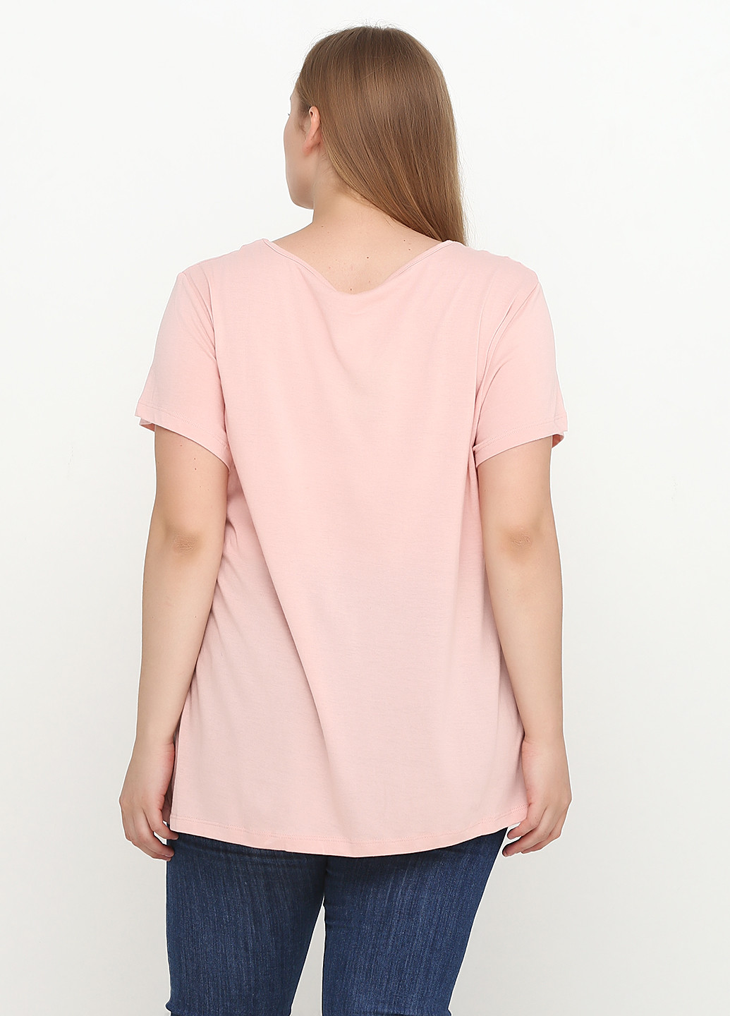 Розовая летняя футболка Mark