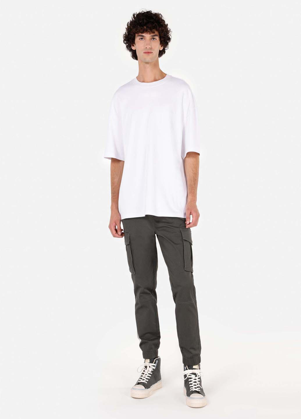 Темно-серые кэжуал демисезонные джоггеры, карго брюки Colin's