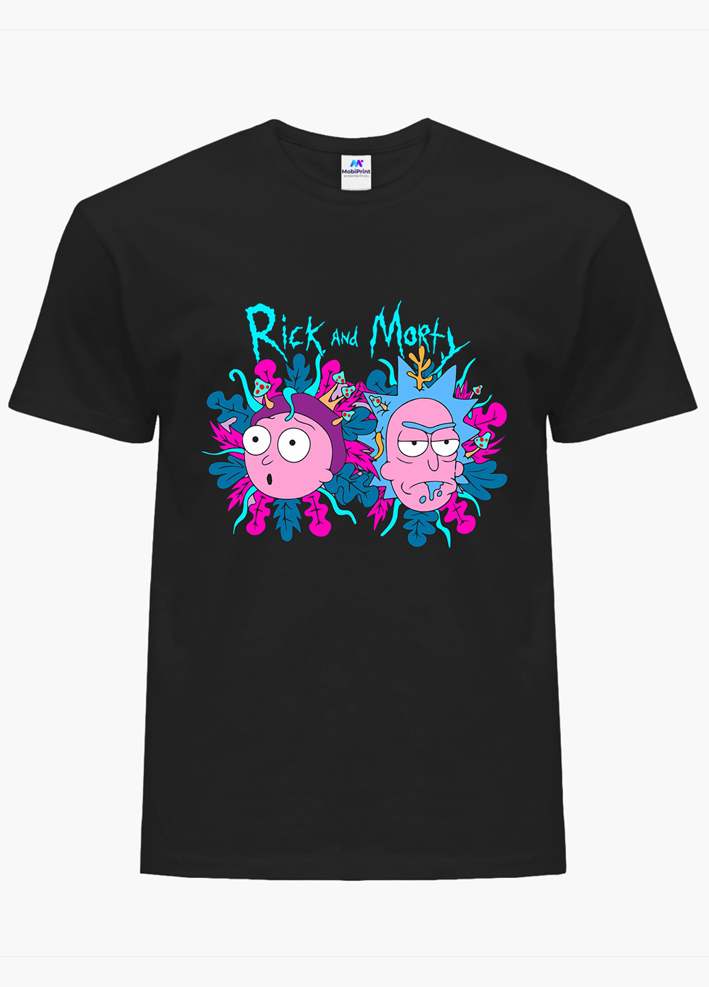 Черная футболка мужская рик санчез рик и морти (rick sanchez rick and morty) (9223-2947-1) xxl MobiPrint