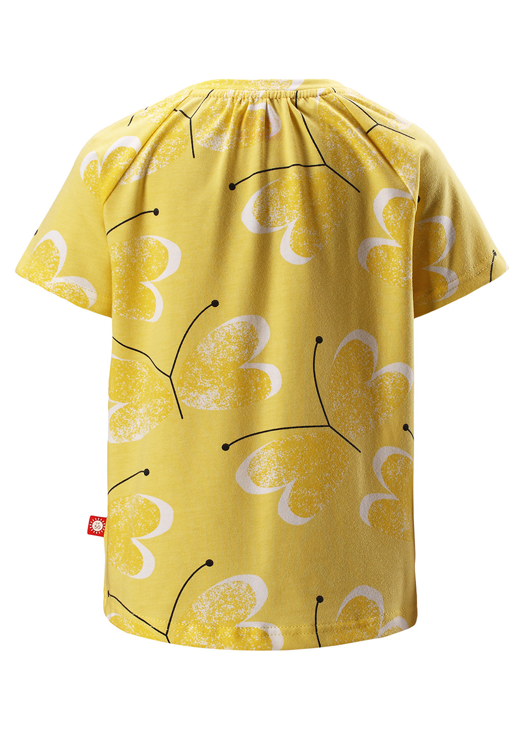 Светло-желтая летняя футболка Reima