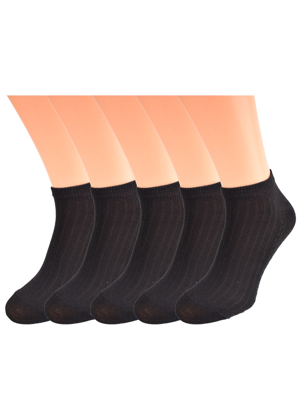 Набор мужских носков с сеткой (5 пар) Дукат однотонные чёрные повседневные
