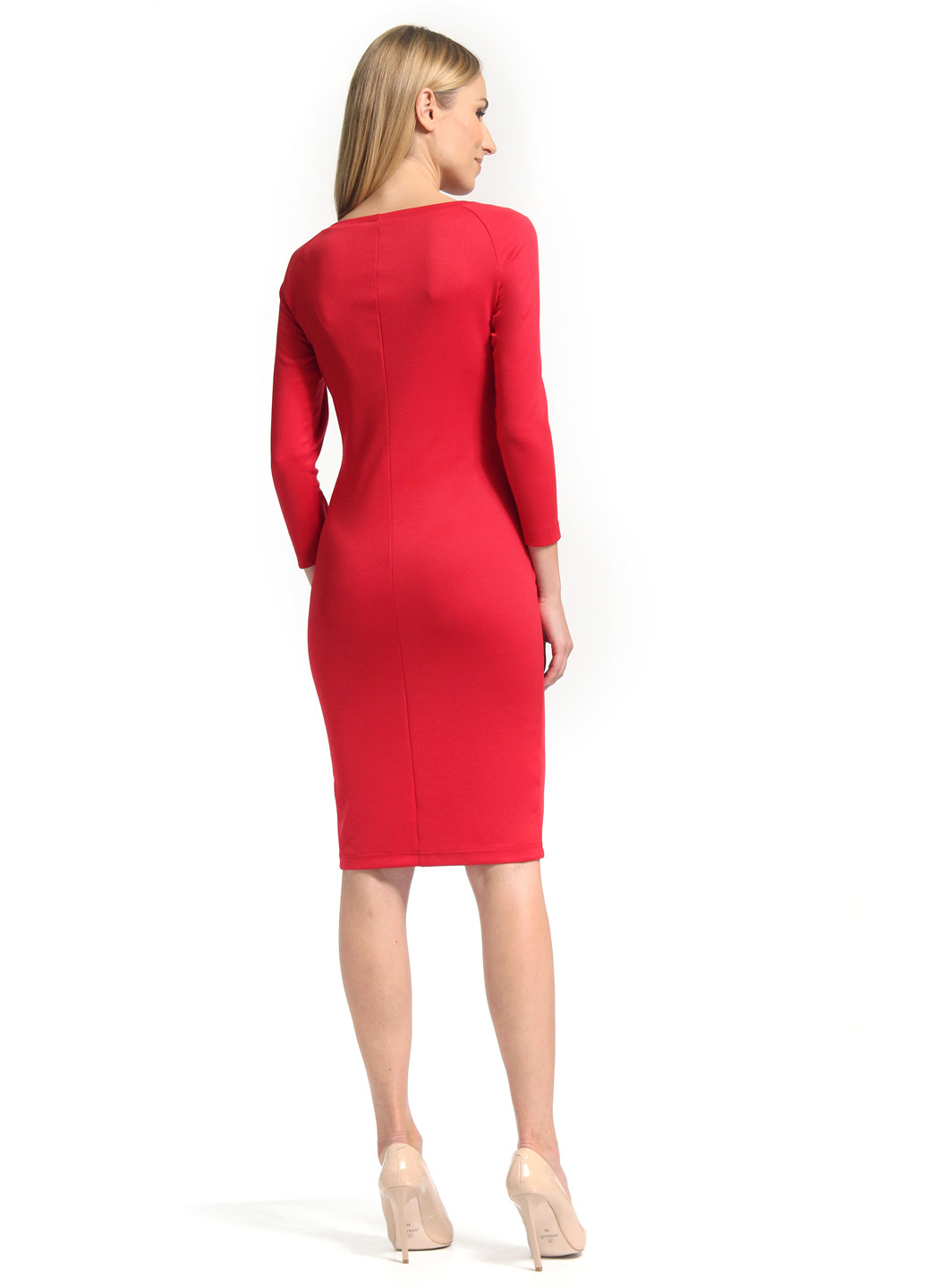 Красное кэжуал платье футляр Lada Lucci