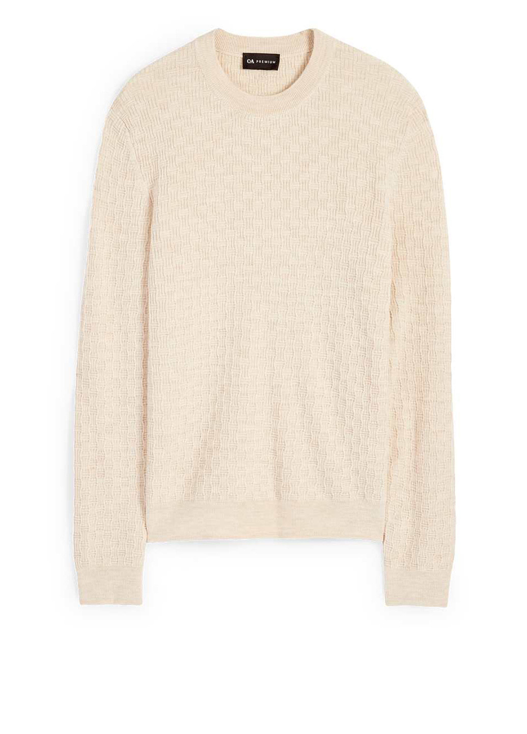 Светло-бежевый демисезонный джемпер из шерсти джемпер C&A
