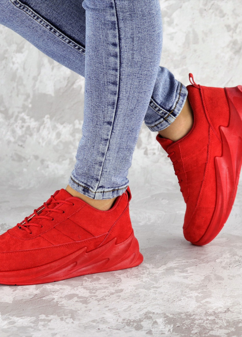 Червоні осінні кросівки жіночі robby 2148 36 розмір 23 см червоний Fashion