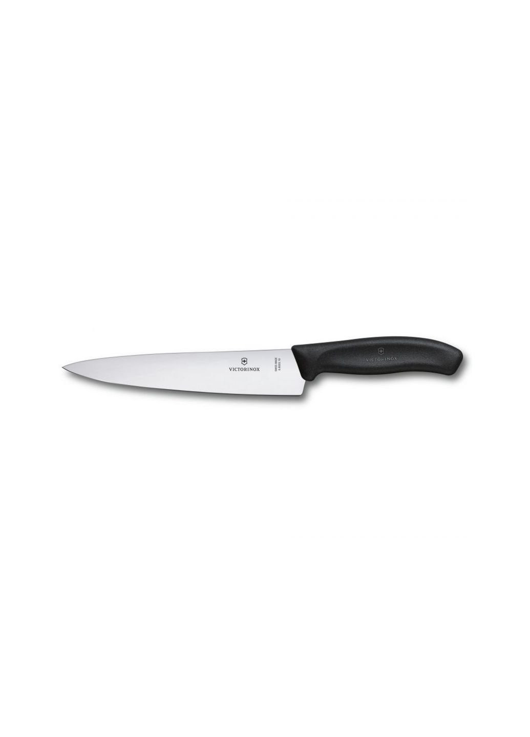 Кухонный нож SwissClassic Carving 19 см Black (6.8003.19B) Victorinox (254077005)
