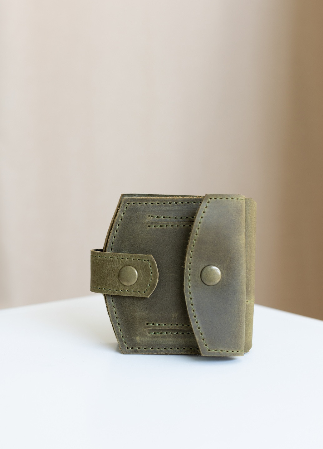 Миниатюрный кошелек ручной работы лавандового цвета из натуральной кожи с легким глянцевым эффектом Boorbon (253738078)