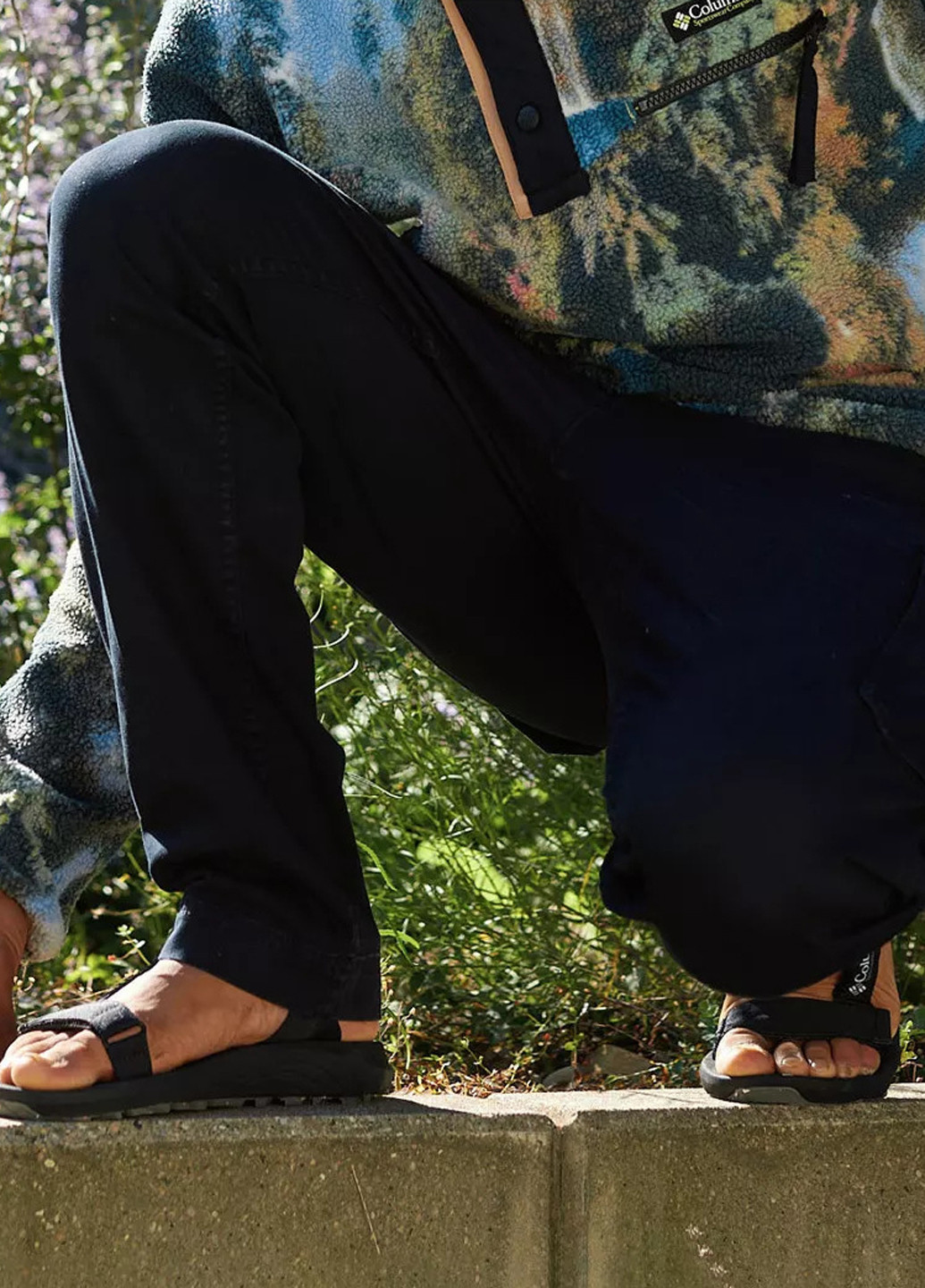 Кэжуал, Спортивные сандалии Columbia на липучке