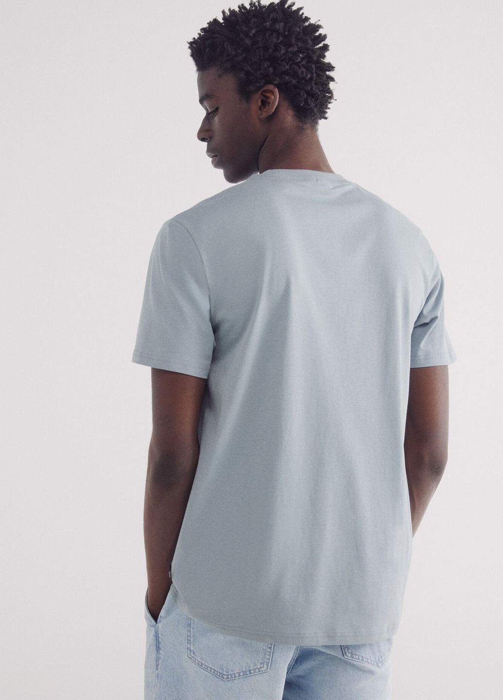 Голубая футболка Springfield