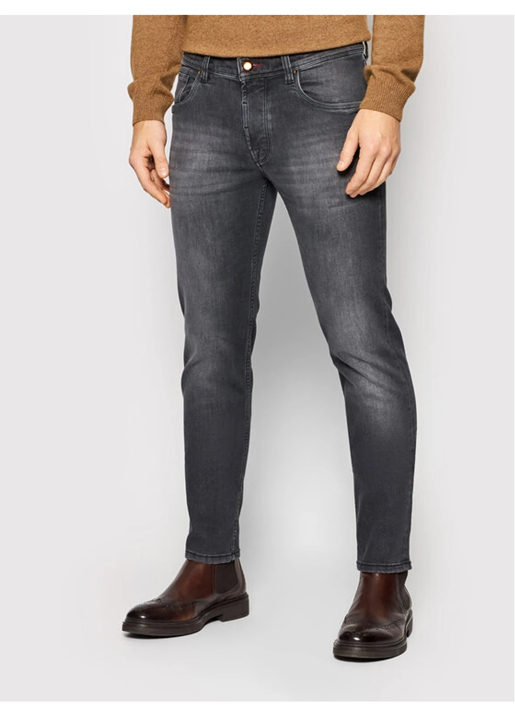 Джинси чоловічі Темно-сірі Bugatti (253152205)