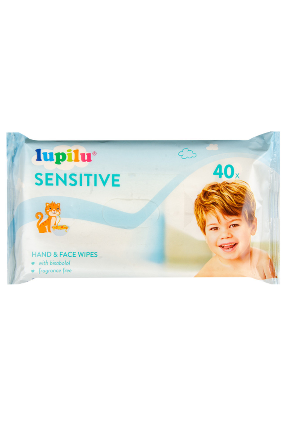 Детские влажные салфетки Sensitive 40 шт Lupilu (241715822)