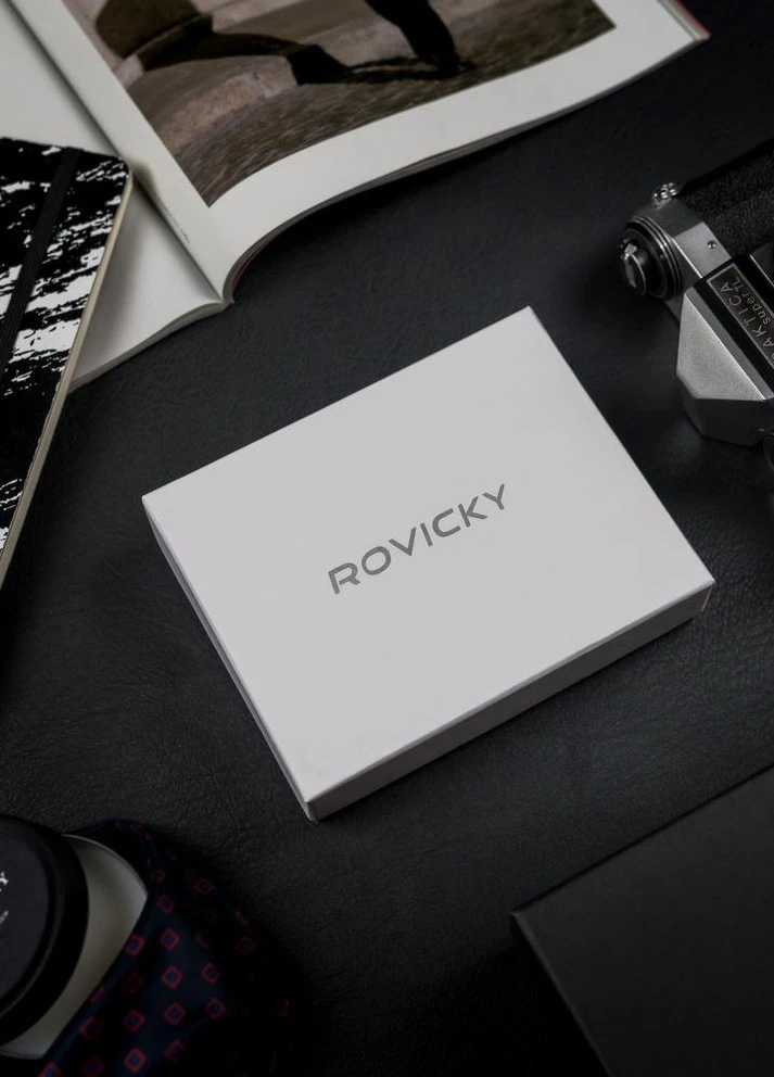 Кошелек мужской 1552-03-BOR BLK-BLK Rovicky (253933166)