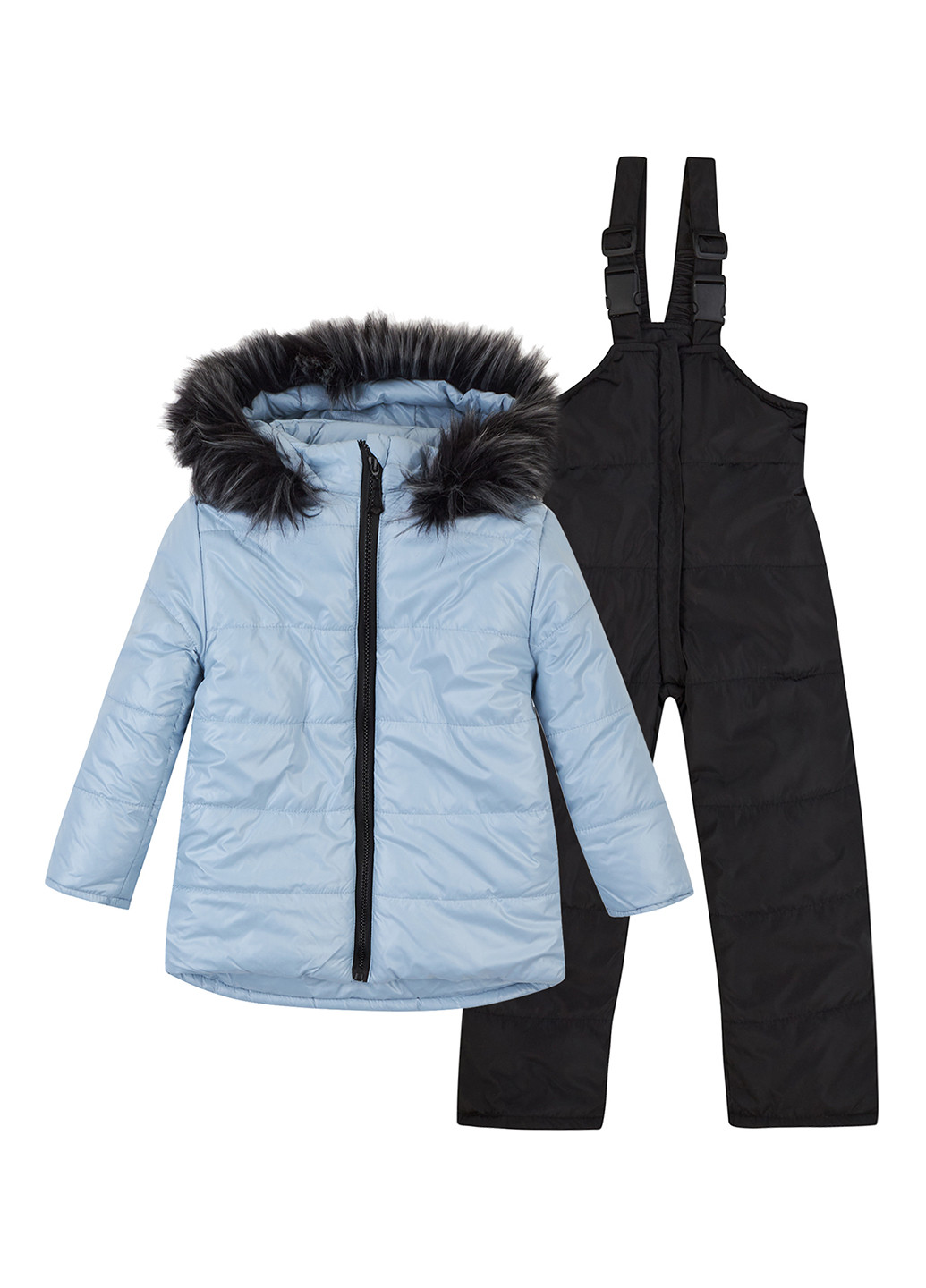 Світло-блакитний зимній комплект (куртка, комбінезон) Одягайко