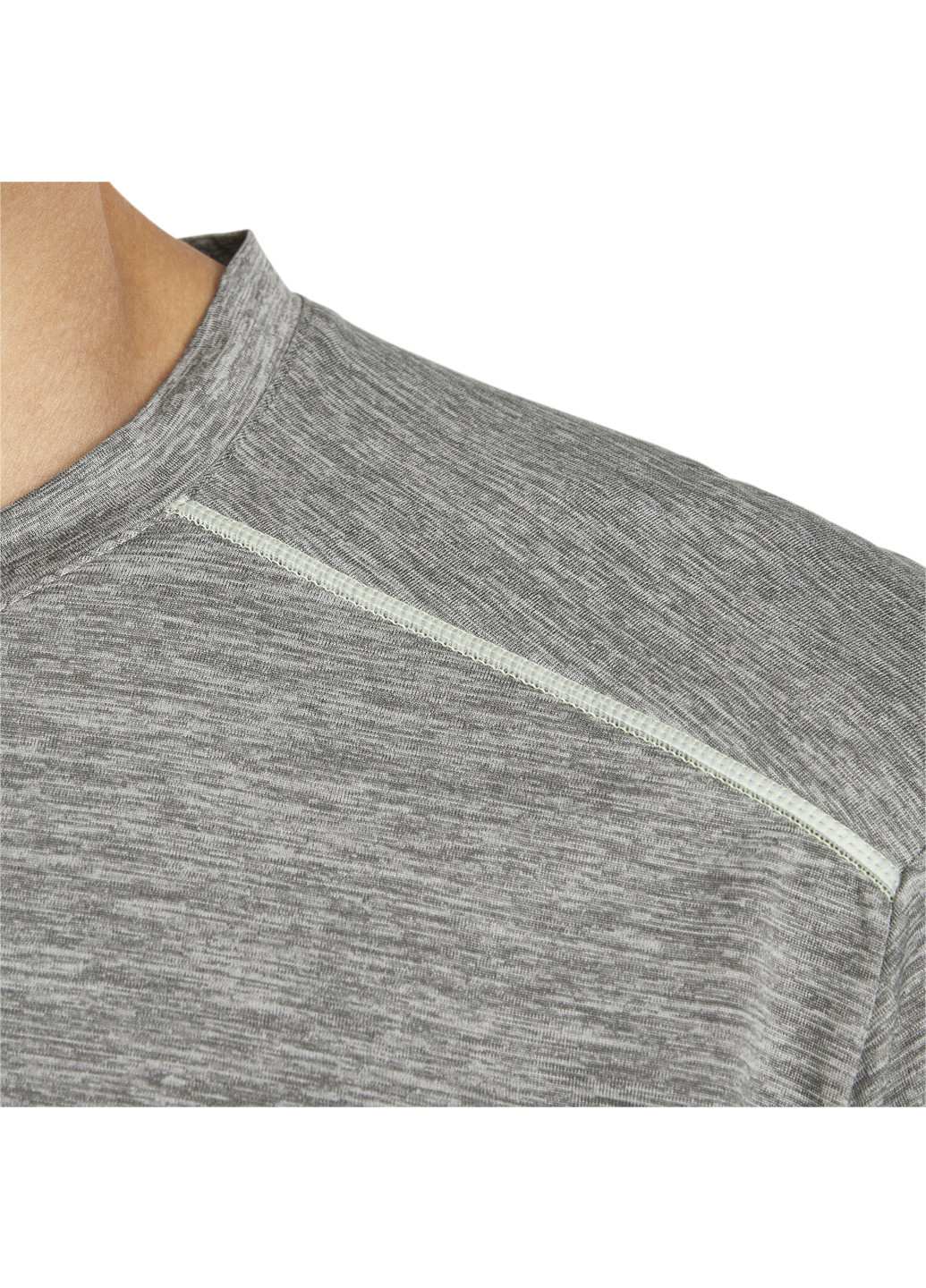 Сіра демісезонна футболка з довгим рукавом long sleeve men's running tee Puma