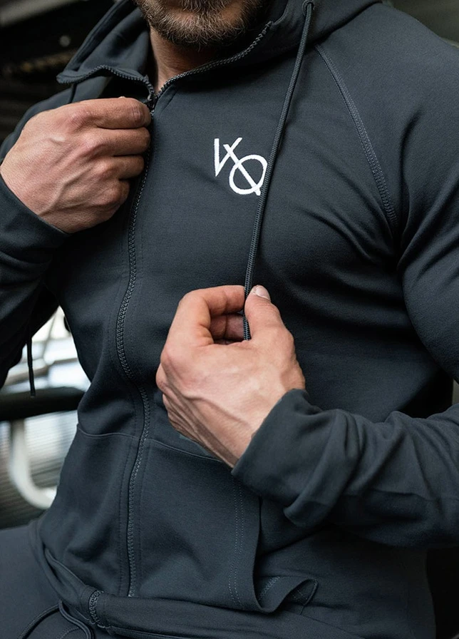 Темно-синій демісезонний спортивний костюм VQH