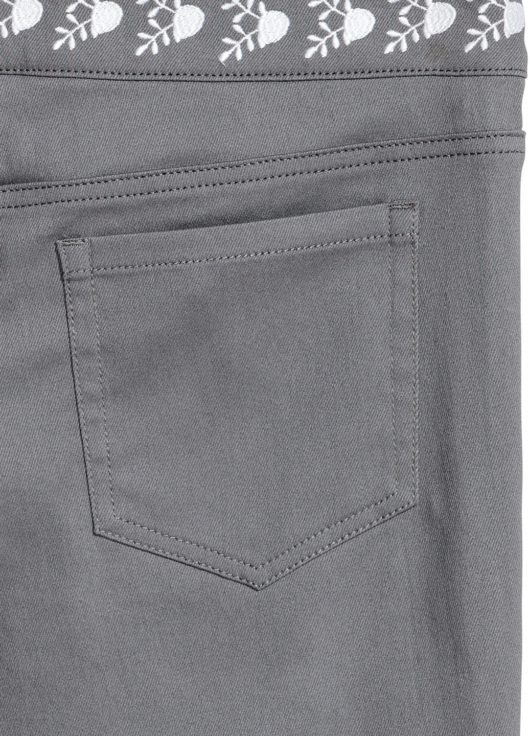 Серые кэжуал демисезонные зауженные брюки H&M