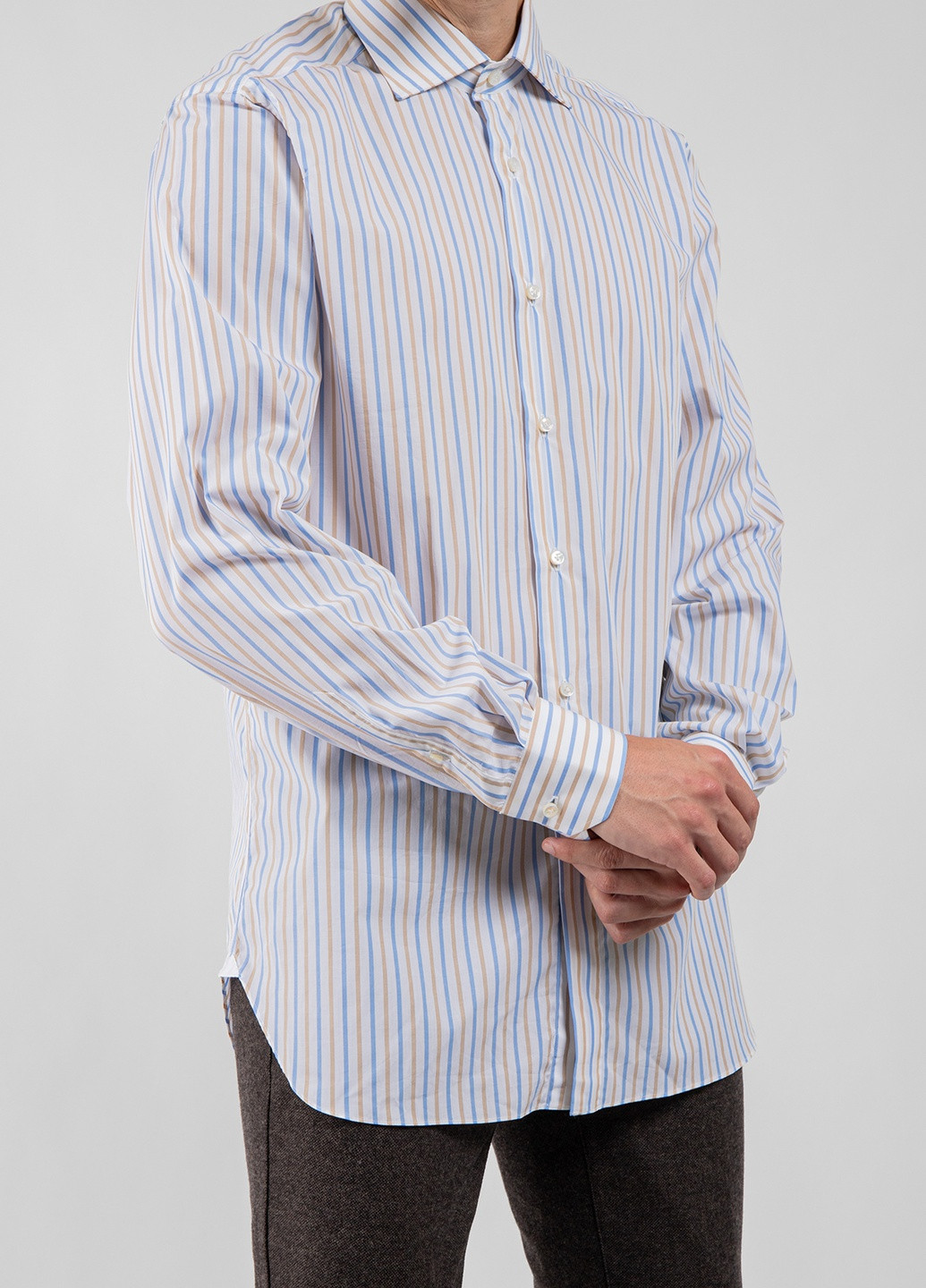 Бавовняна сорочка в смужку Mattabisch (238026309)