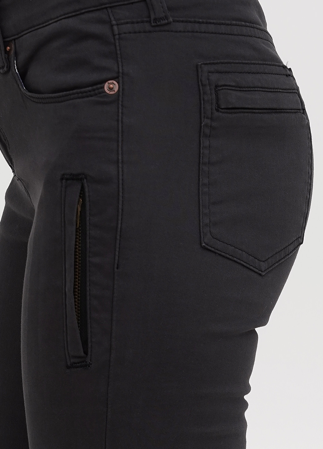 Темно-серые джинсовые демисезонные зауженные брюки Boden