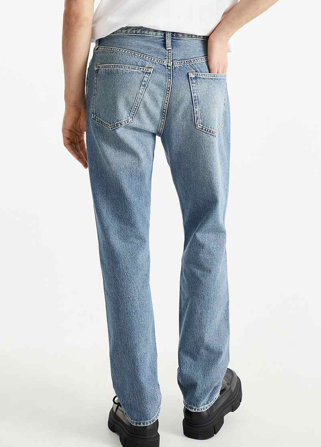 Синие демисезонные регюлар фит джинсы C&A