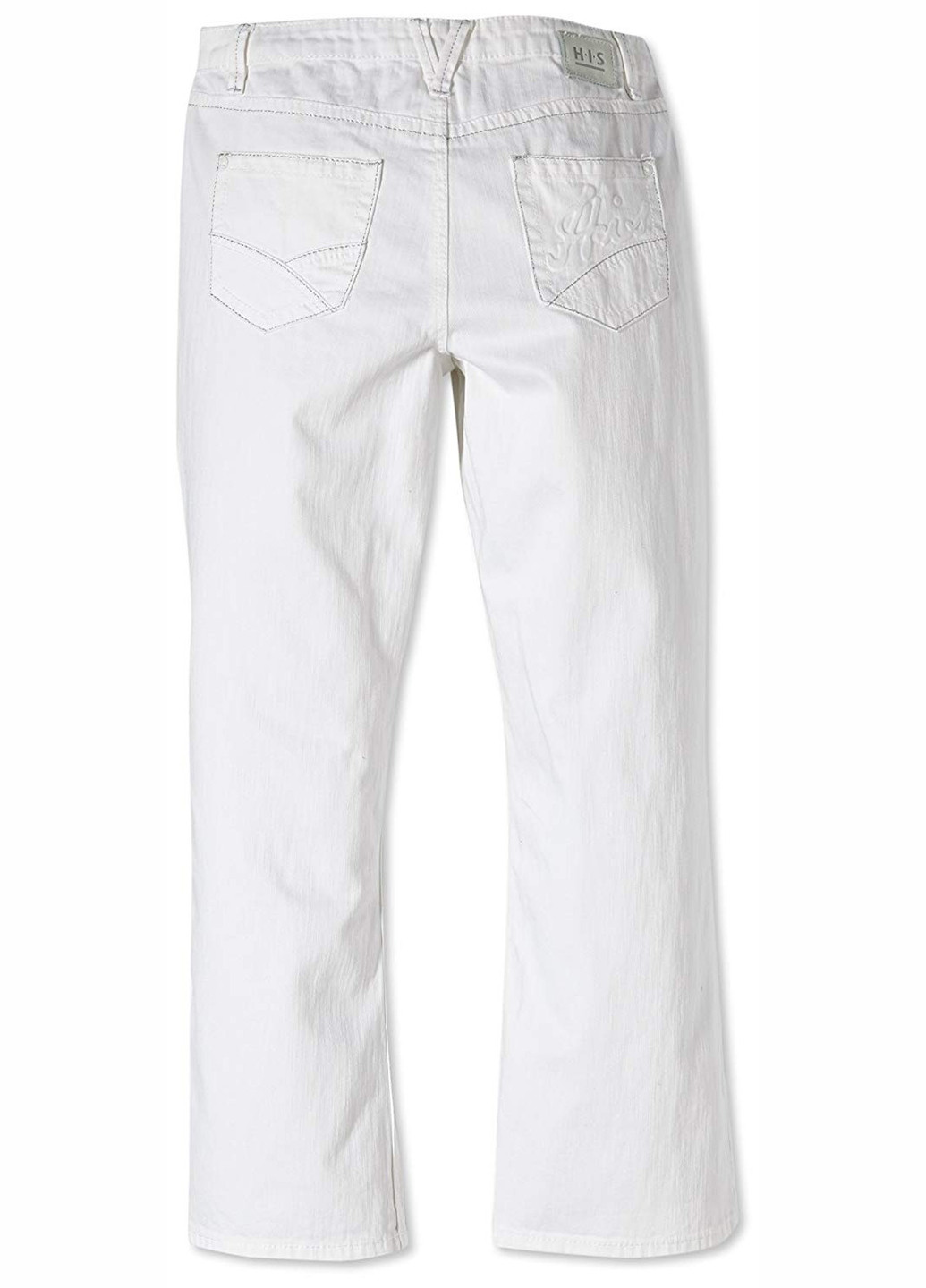Белые летние прямые джинсы His Jeans