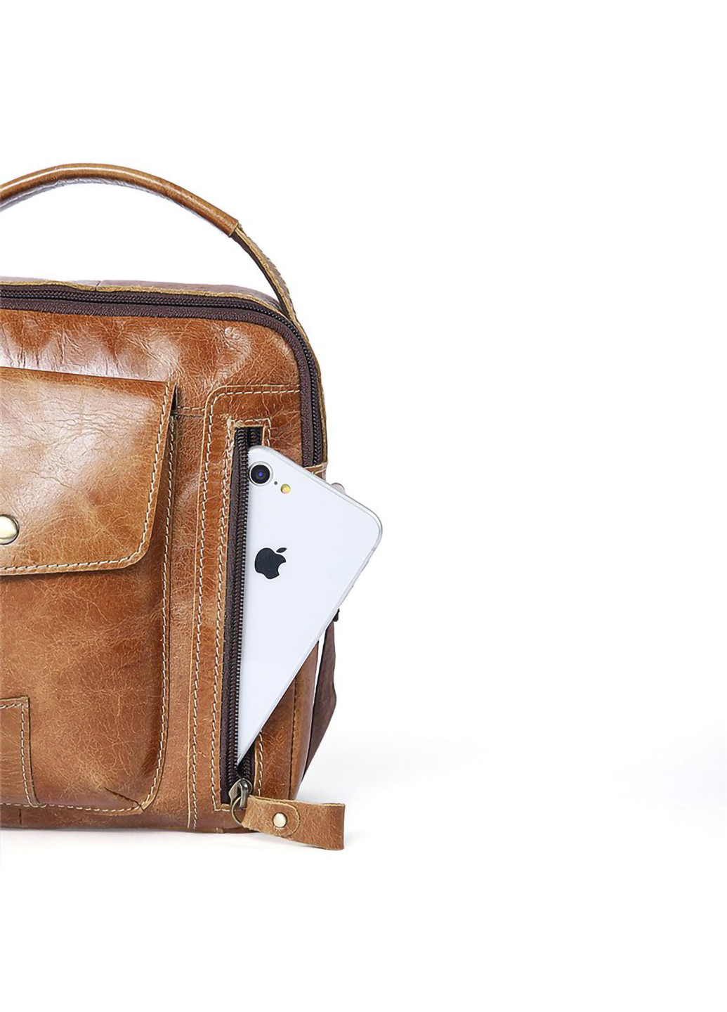 Чоловіча шкіряна сумка 18х21,5х6 см Vintage (255710771)