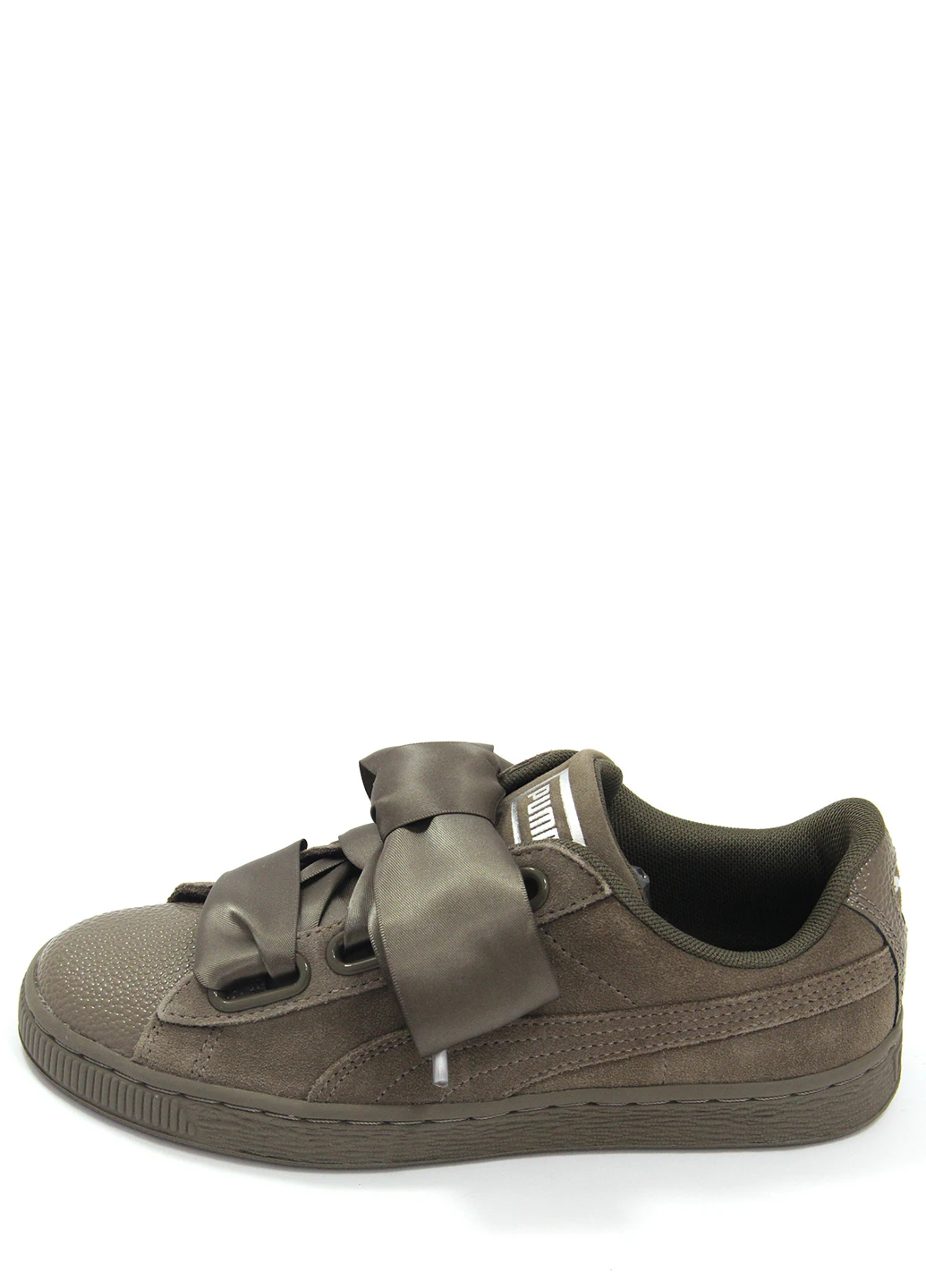 Хаки женские кеды suede heart bubble wns Puma
