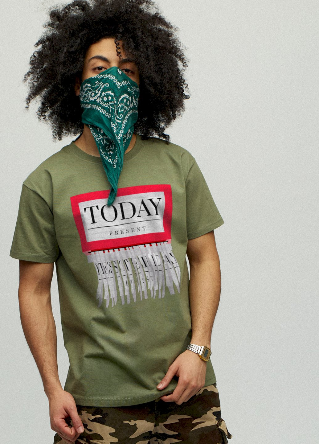 Хакі (оливкова) футболка чоловіча YAPPI