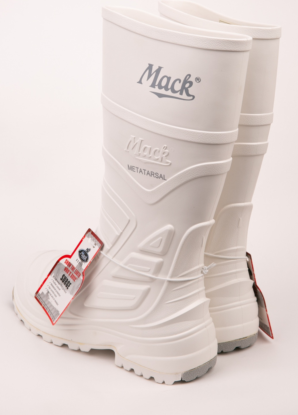 Белые осенние резиновые сапоги Mack