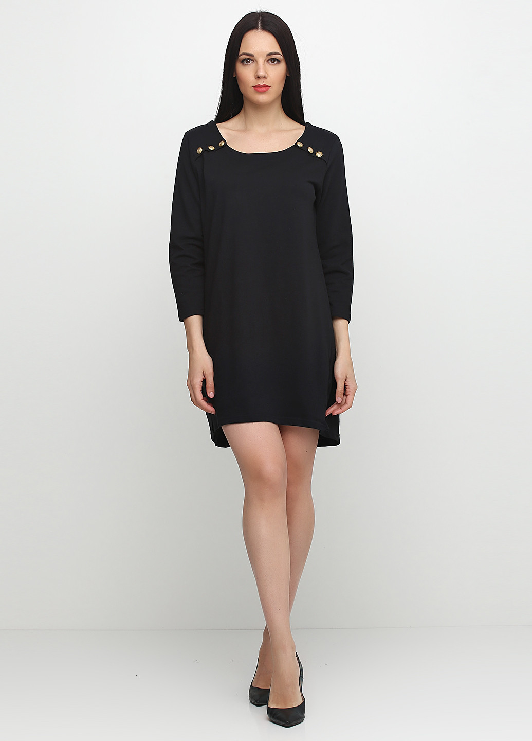 Чорна кежуал сукня Ellos однотонна