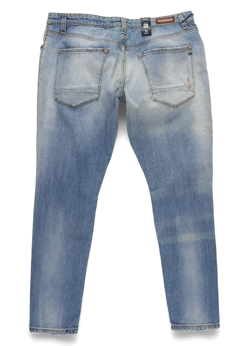 Голубые демисезонные зауженные джинсы Reign