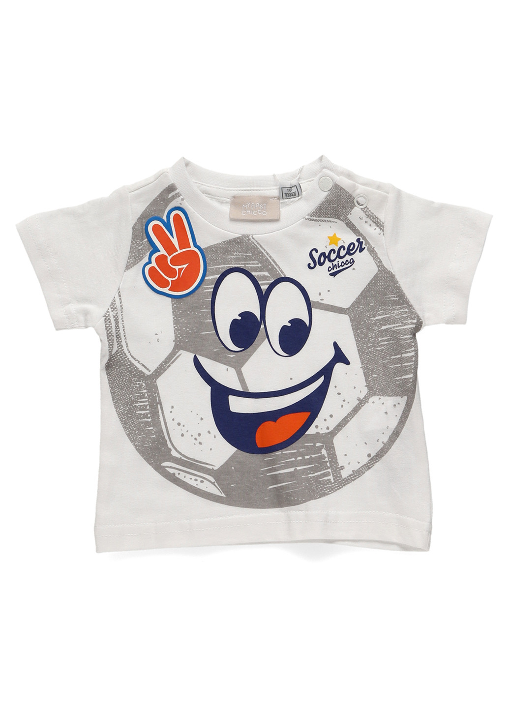 Белая летняя футболка Chicco