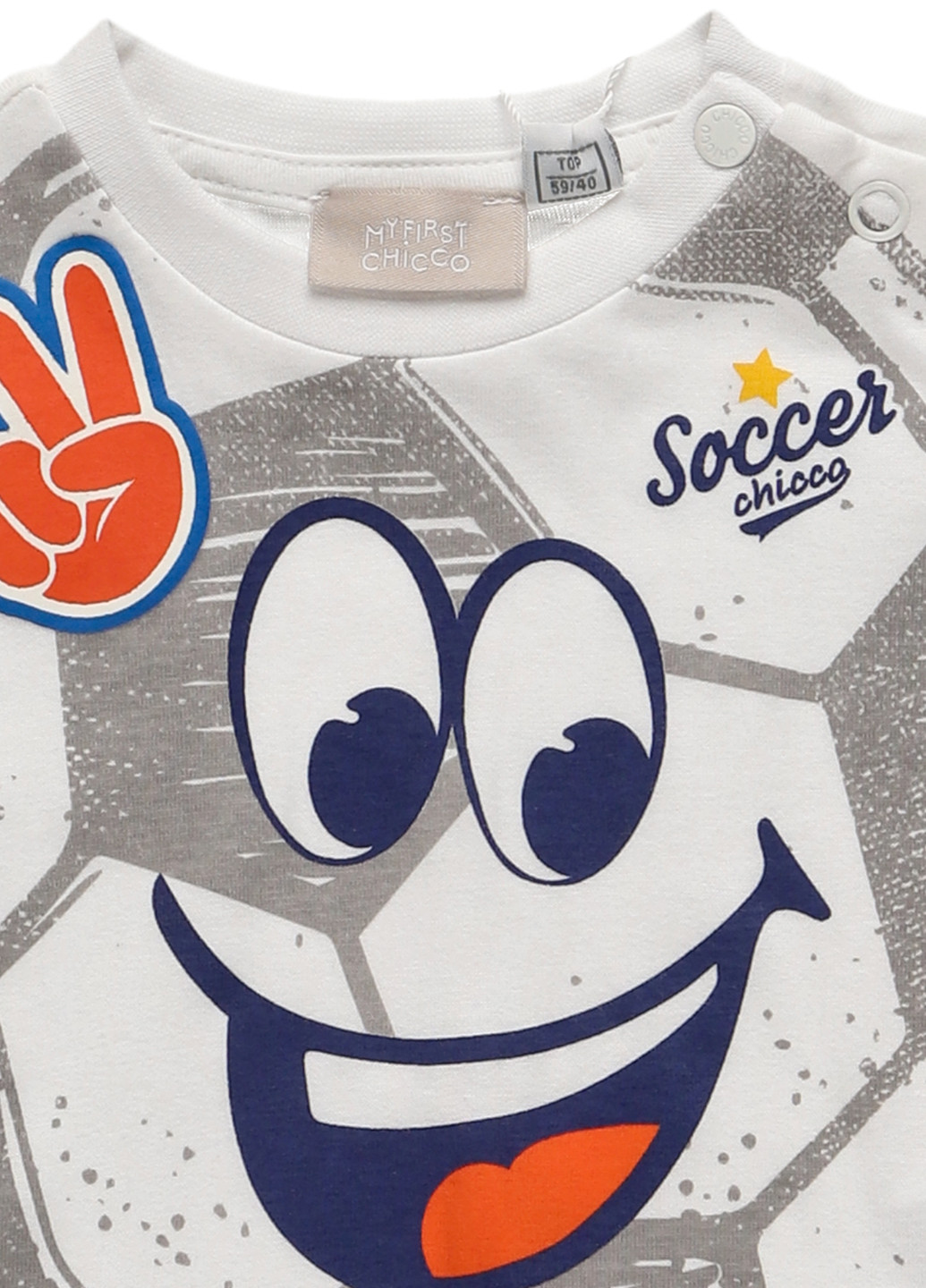 Белая летняя футболка Chicco