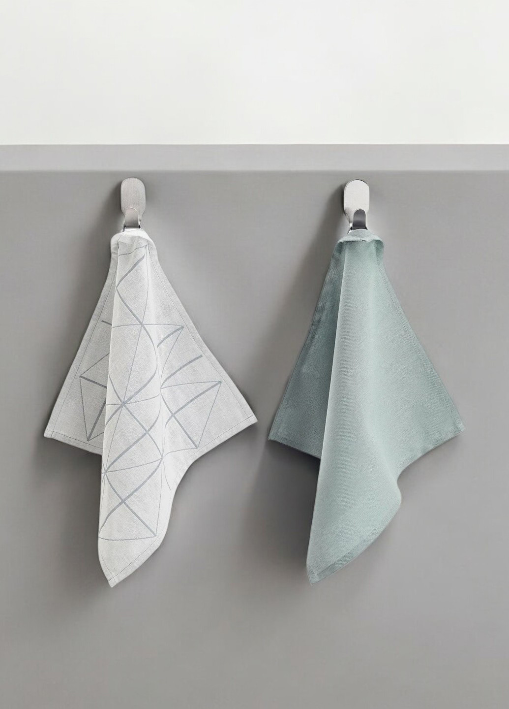 Полотенце (2 шт.), 35х35 см IKEA геометрический комбинированный