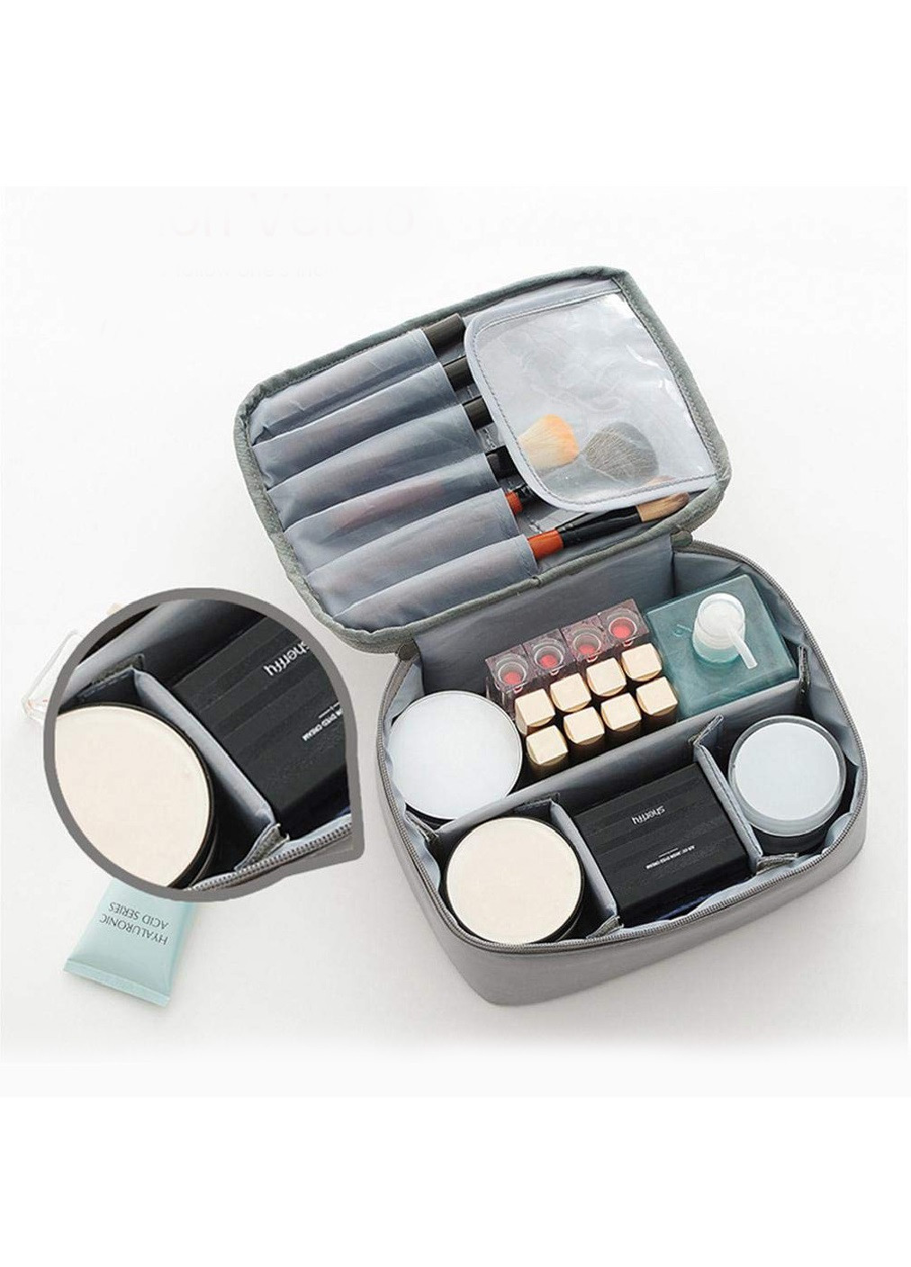 Косметичка органайзер компактный дорожный для косметики и принадлежностей 23х8х16.5 см (473762-Prob) Черный Unbranded (256464684)