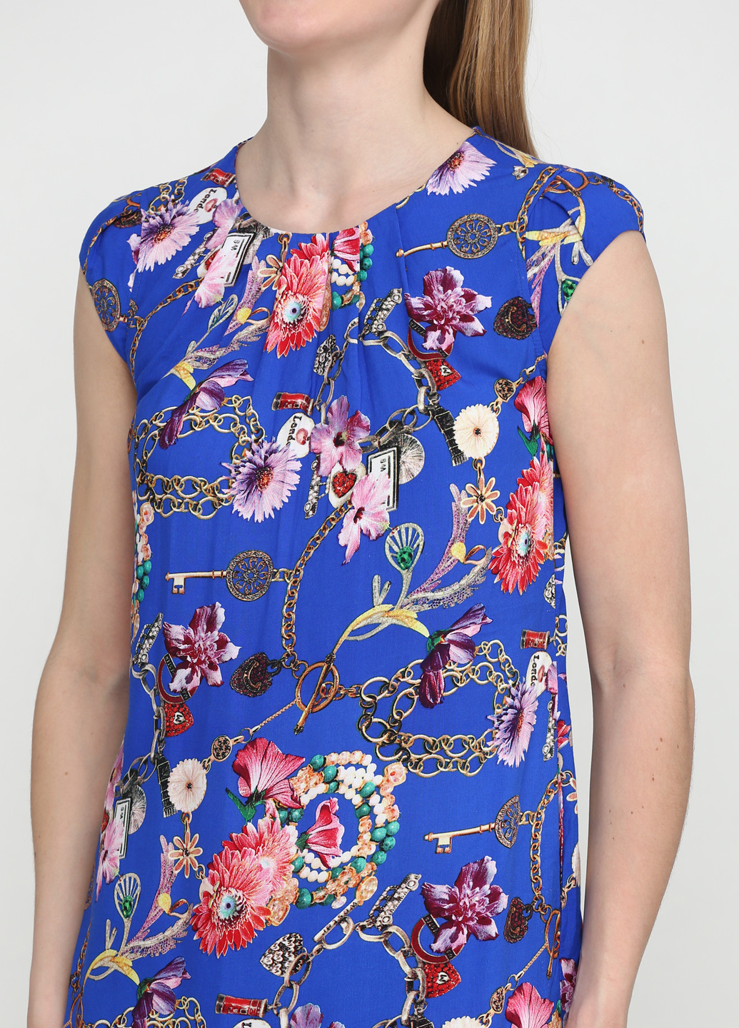 Синя кежуал сукня Lenida з квітковим принтом