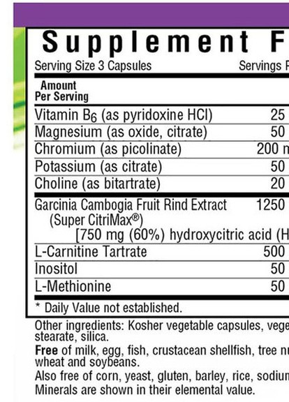 Skinny Garcinia Weight Management Formula 60 Veg Caps Bluebonnet Nutrition (256380153)
