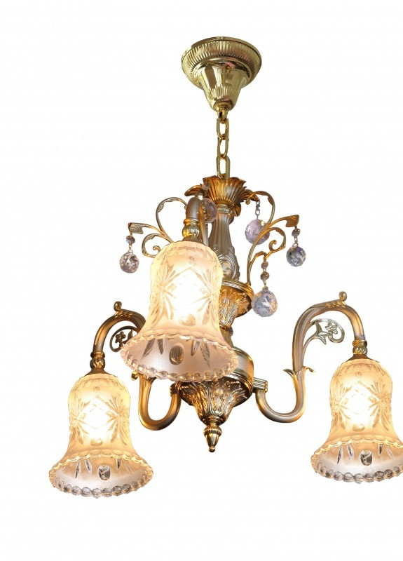 Люстра підвісна прованс велика для холу BKL-178S/3 Brille (253887938)