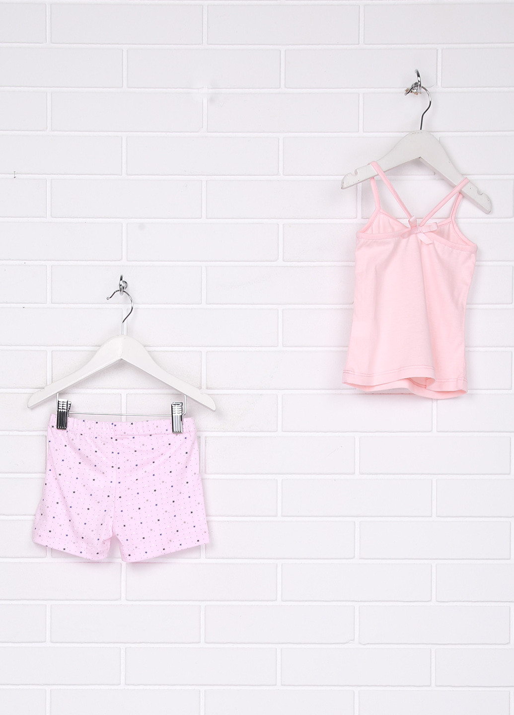 Светло-розовый летний комплект (майка, шорты) Фабрика наш одяг