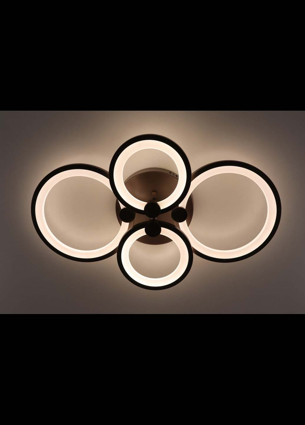 Люстра потолочная LED с пультом A2280/2+2-cf Коричневый 10х62х39 см. Handmade (234539496)