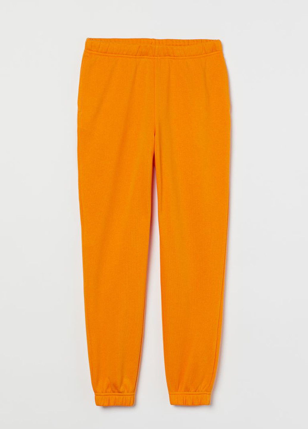 Оранжевые спортивные демисезонные брюки джоггеры H&M