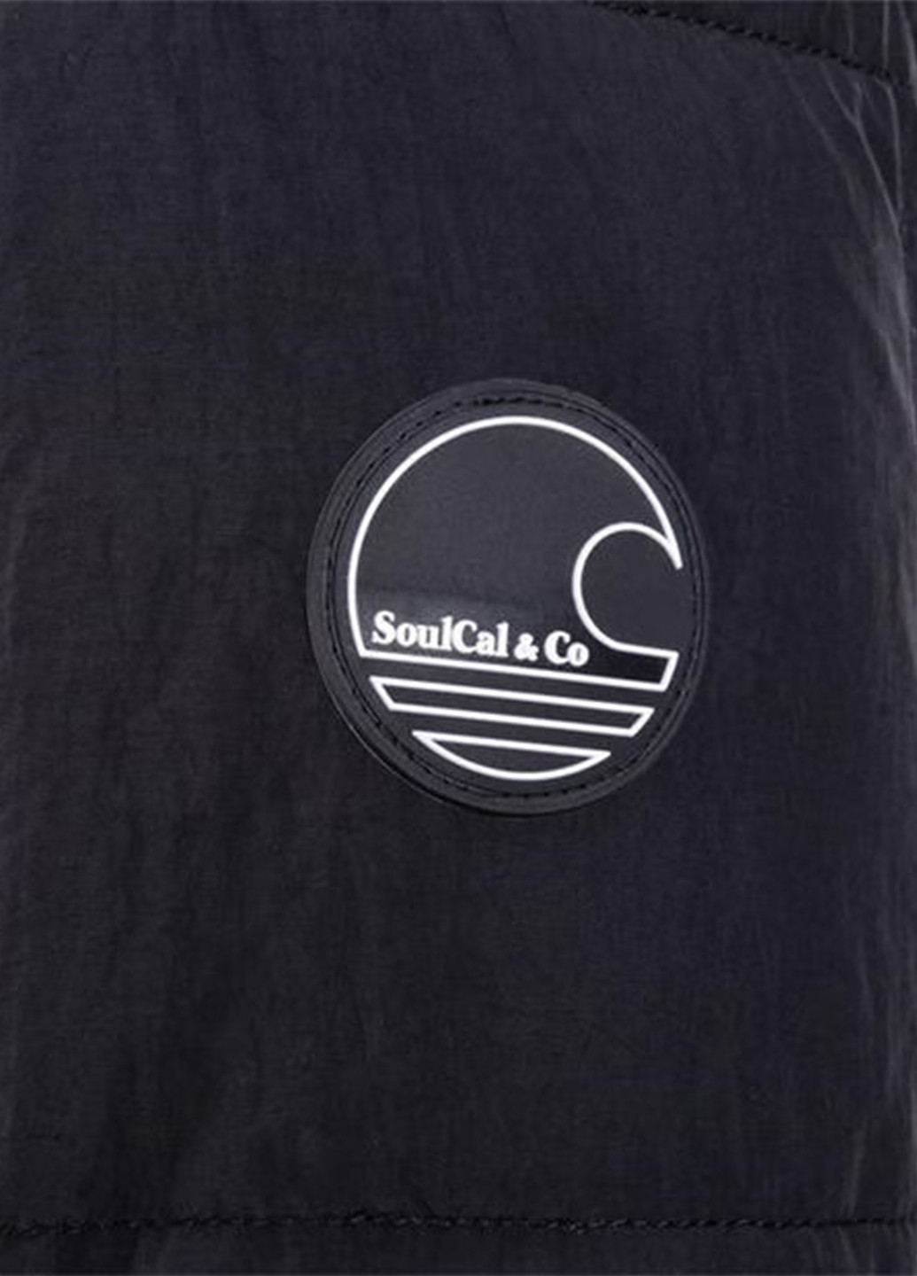 Чорна демісезонна куртка Soulcal & Co