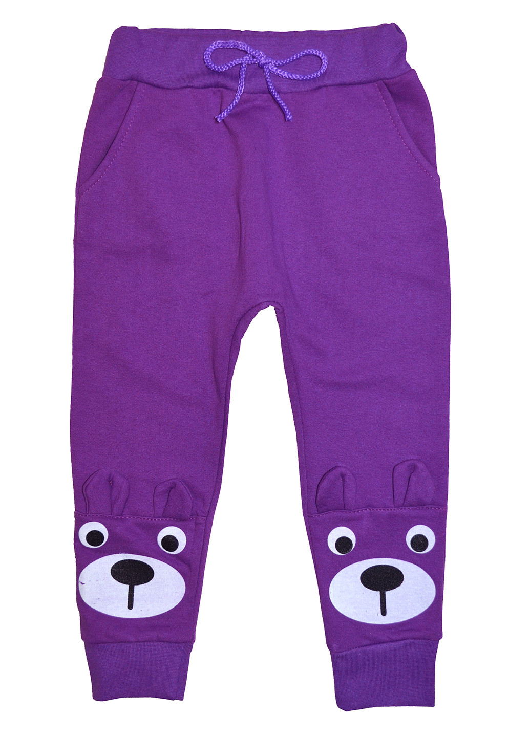 Фиолетовые кэжуал демисезонные со средней талией брюки Малена