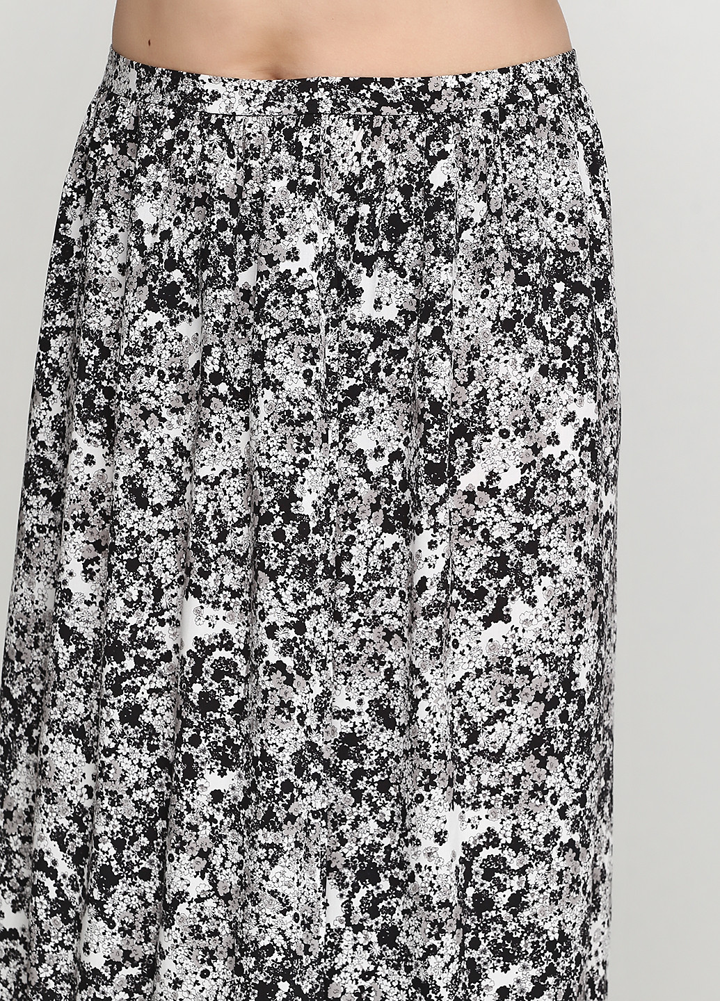 Молочная кэжуал цветочной расцветки юбка S.Oliver