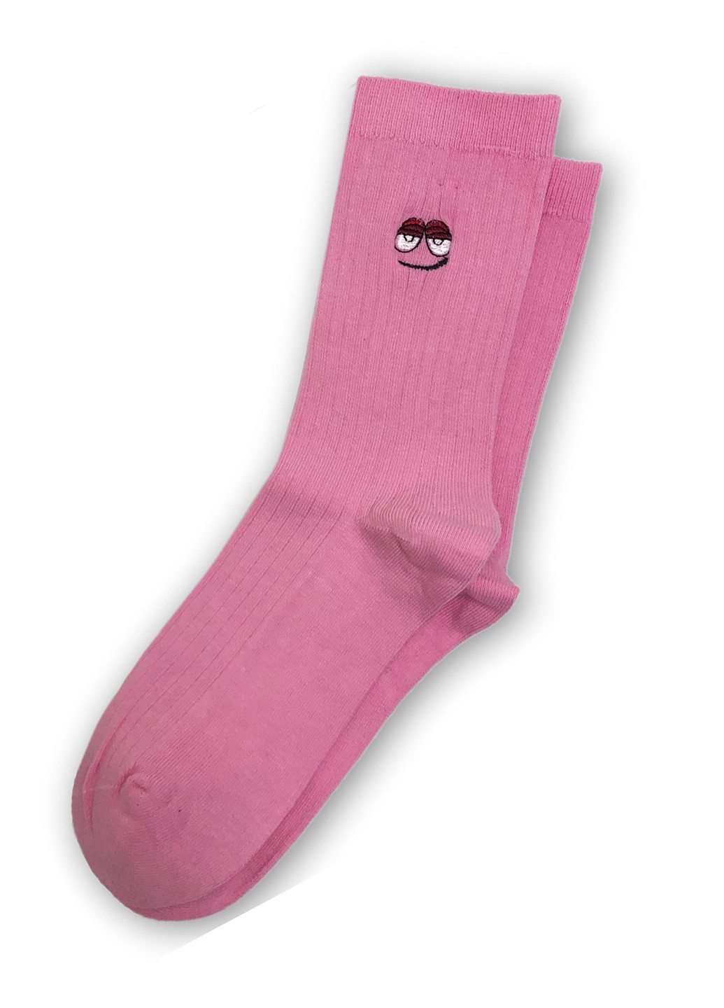 Розовые носки daily premium смайлы Neseli рисунки (212374857)