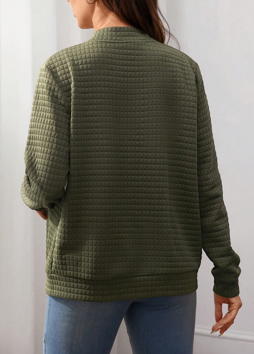 Бомбер для вагітних SHEIN на блискавці (331821845)