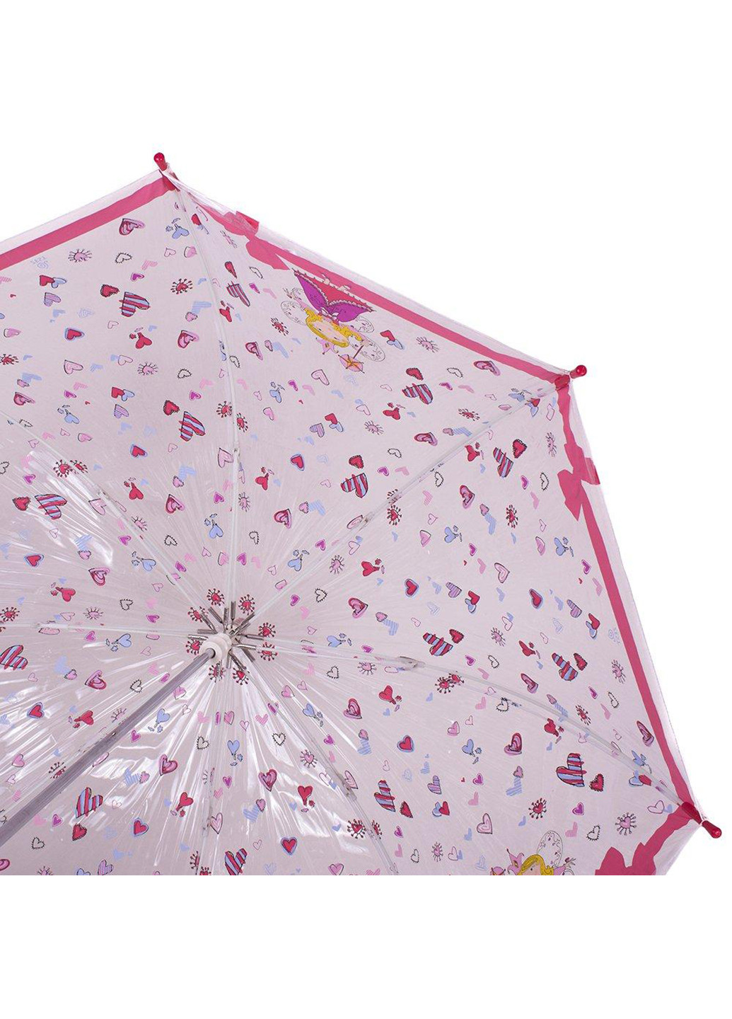 Бесцветный детский зонт-трость механический 73 см Zest однотонный (232988675)