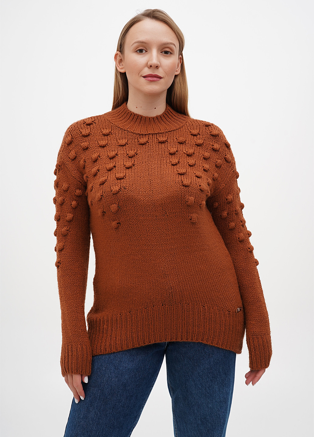 Коричневый демисезонный свитер Sassofono